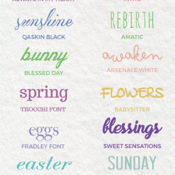 Free Easter Fonts + Free Spring Fonts for instant download. Loving these beautiful free fonts!