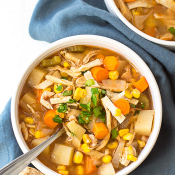 Crock Pot Spicy Chicken Soup Recipe - This easy chicken stew is perfect for your slow cooker!