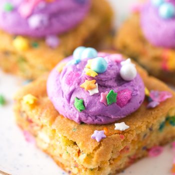 Unicorn Bars (Unicorn Poop Bars) - These bright and fun cookie bars are easy to make and oh-so magical!