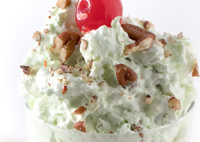 Pistachio Fluff Salad - You may call it pistachio delight, watergate salad or something else, but regardless the name it's such an easy and delicious dessert!