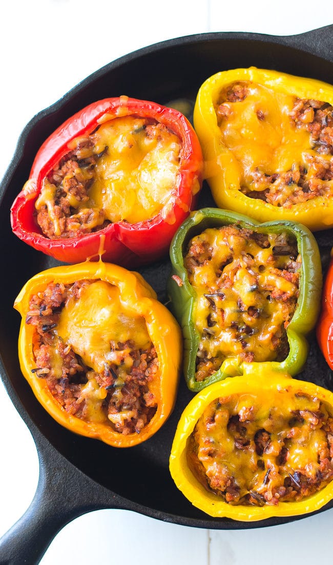 Ground Turkey Stuffed Peppers